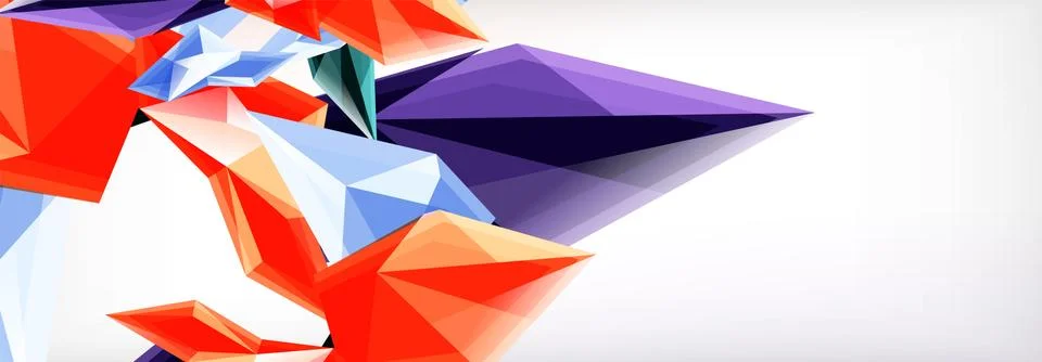 Vector 3d triangles and pyramids abstract background for business or technology イラスト素材