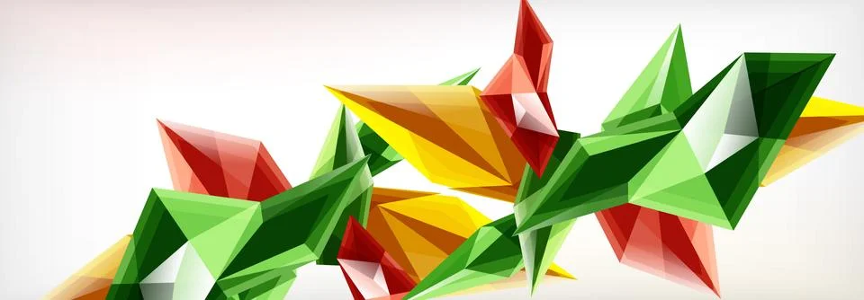 Vector 3d triangles and pyramids abstract background for business or technology イラスト素材