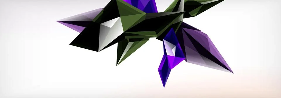 Vector 3d triangles and pyramids abstract background for business or technology イラスト素材