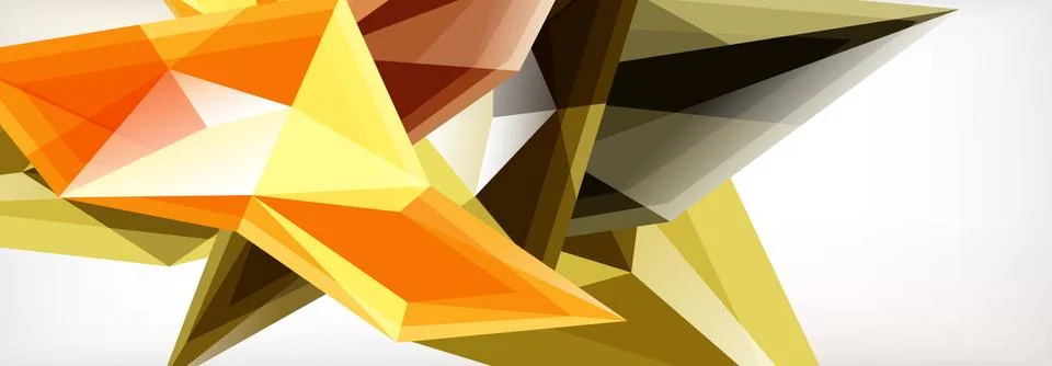 Vector 3d triangles and pyramids abstract background for business or technology 스톡 일러스트