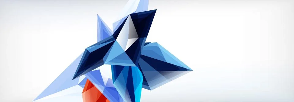 Vector 3d triangles and pyramids abstract background for business or technology イラスト素材