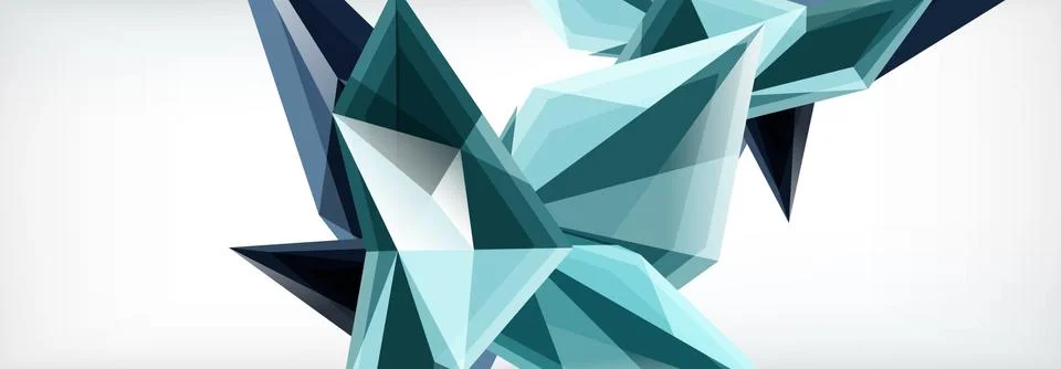Vector 3d triangles and pyramids abstract background for business or technology イラスト素材