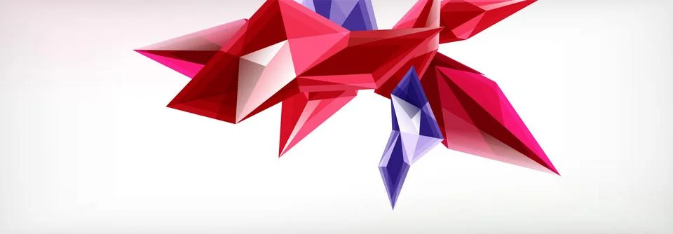 Vector 3d triangles and pyramids abstract background for business or technology イラスト素材