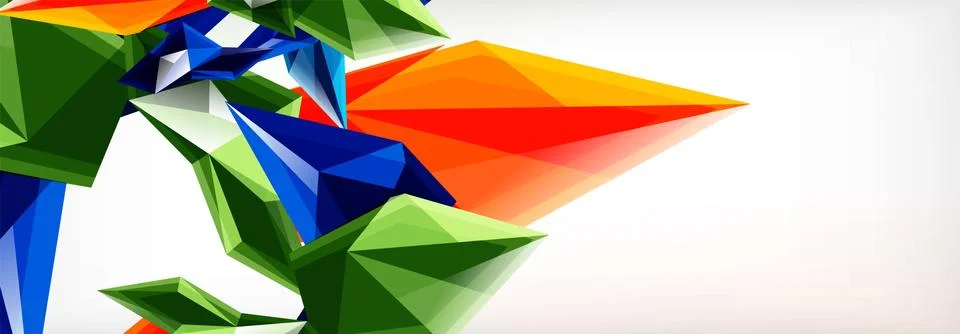 Vector 3d triangles and pyramids abstract background for business or technology イラスト素材