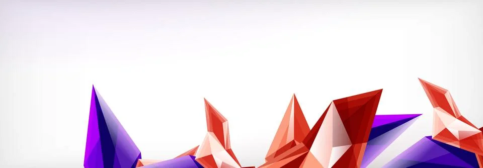 Vector 3d triangles and pyramids abstract background for business or technology イラスト素材
