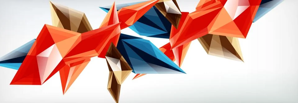 Vector 3d triangles and pyramids abstract background for business or technology イラスト素材