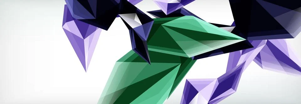 Vector 3d triangles and pyramids abstract background for business or technology イラスト素材