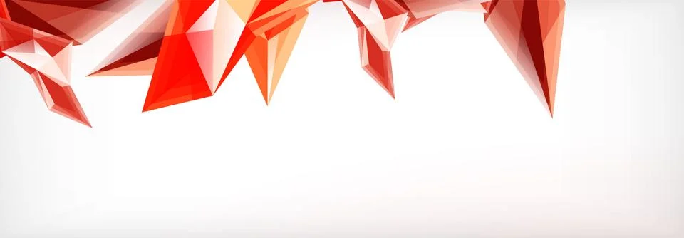 Vector 3d triangles and pyramids abstract background for business or technology Stock Illustration