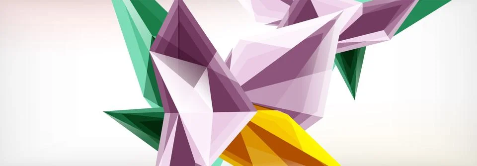 Vector 3d triangles and pyramids abstract background for business or technology イラスト素材