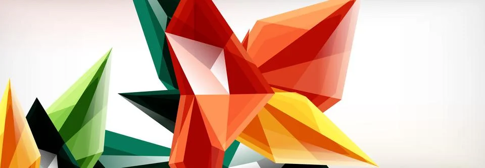 Vector 3d triangles and pyramids abstract background for business or technology イラスト素材