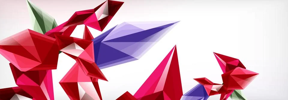 Vector 3d triangles and pyramids abstract background for business or technology イラスト素材