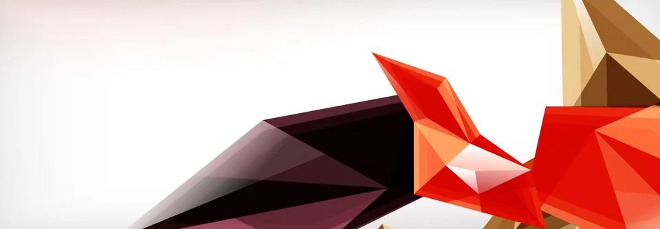 Vector 3d triangles and pyramids abstract background for business or technology 스톡 일러스트