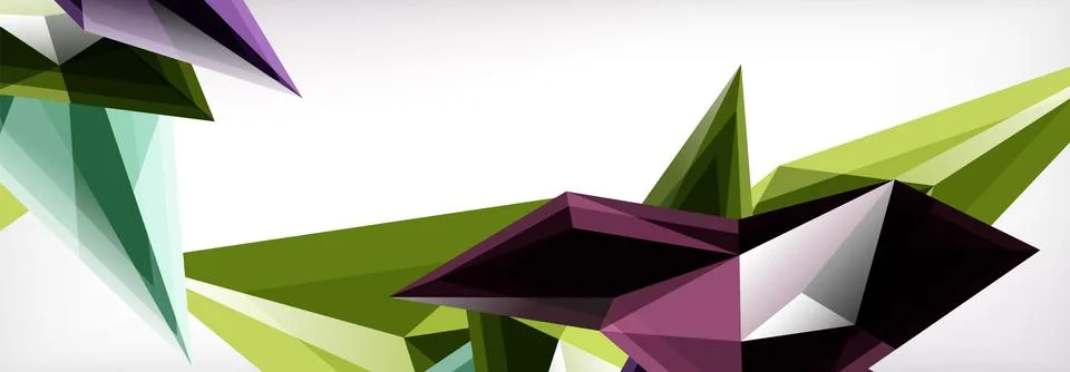 Vector 3d triangles and pyramids abstract background for business or technology イラスト素材