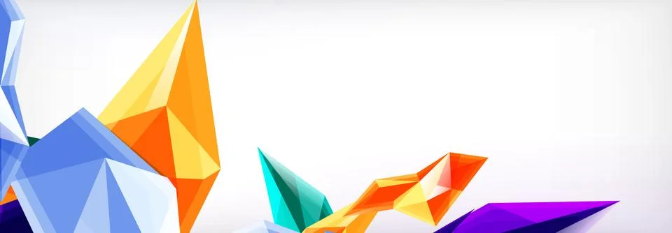 Vector 3d triangles and pyramids abstract background for business or technology 스톡 일러스트
