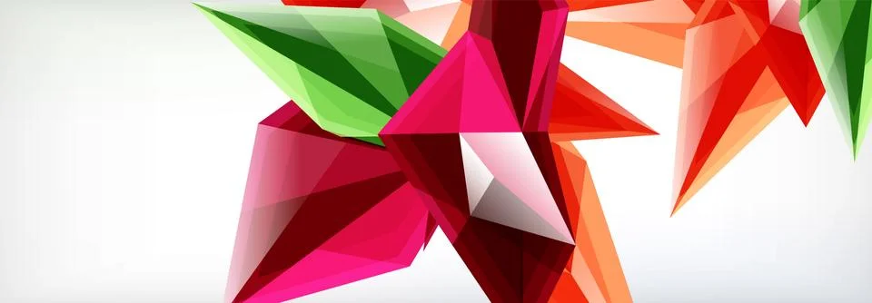 Vector 3d triangles and pyramids abstract background for business or technology イラスト素材