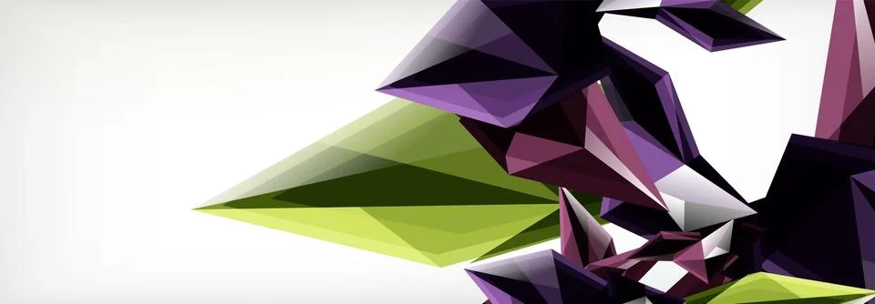 Vector 3d triangles and pyramids abstract background for business or technology イラスト素材