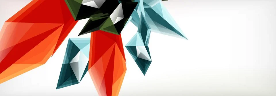 Vector 3d triangles and pyramids abstract background for business or technology イラスト素材