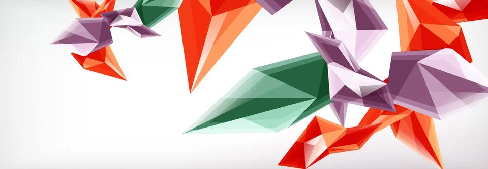 Vector 3d triangles and pyramids abstract background for business or technology イラスト素材