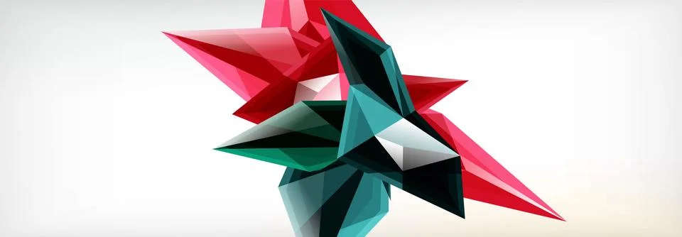 Vector 3d triangles and pyramids abstract background for business or technology イラスト素材