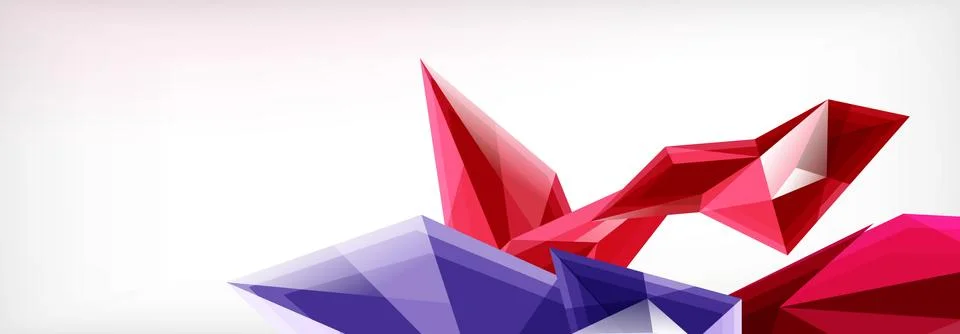 Vector 3d triangles and pyramids abstract background for business or technology イラスト素材