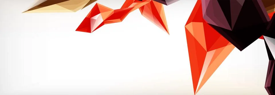 Vector 3d triangles and pyramids abstract background for business or technology Illustrazione stock