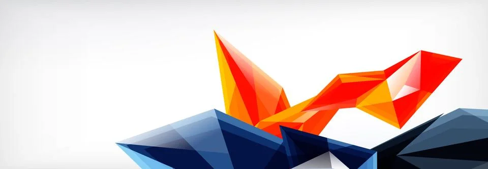 Vector 3d triangles and pyramids abstract background for business or technology イラスト素材
