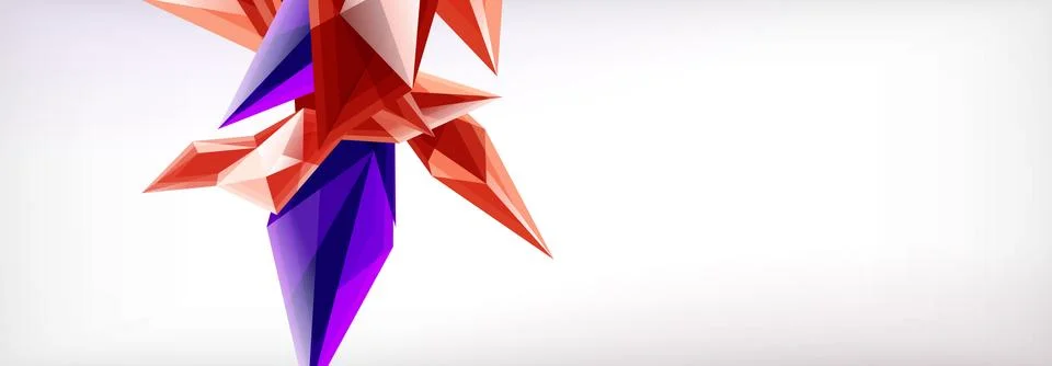 Vector 3d triangles and pyramids abstract background for business or technology 스톡 일러스트