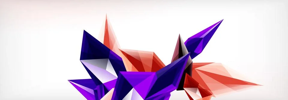 Vector 3d triangles and pyramids abstract background for business or technology イラスト素材