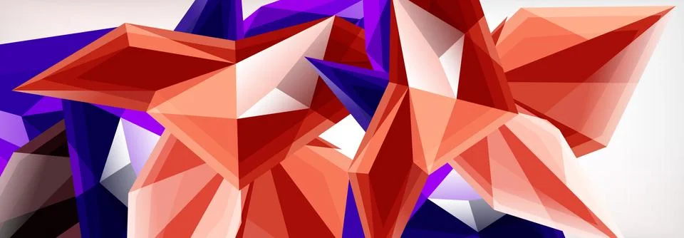 Vector 3d triangles and pyramids abstract background for business or technology 스톡 일러스트