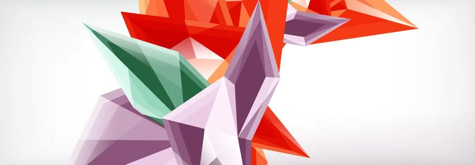 Vector 3d triangles and pyramids abstract background for business or technology イラスト素材