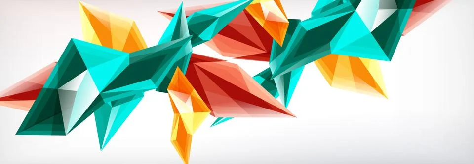 Vector 3d triangles and pyramids abstract background for business or technology イラスト素材