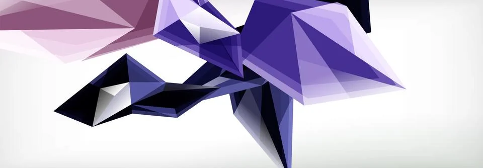 Vector 3d triangles and pyramids abstract background for business or technology イラスト素材