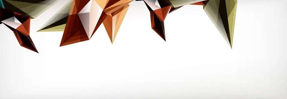 Vector 3d triangles and pyramids abstract background for business or technology イラスト素材