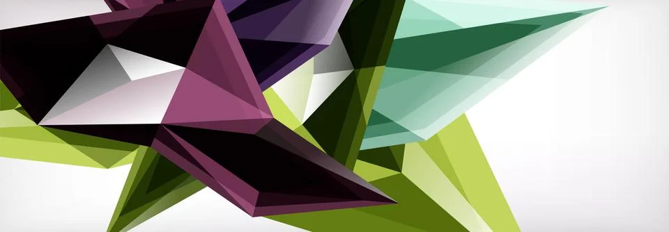 Vector 3d triangles and pyramids abstract background for business or technology イラスト素材