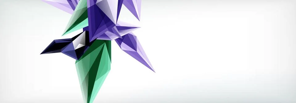 Vector 3d triangles and pyramids abstract background for business or technology イラスト素材