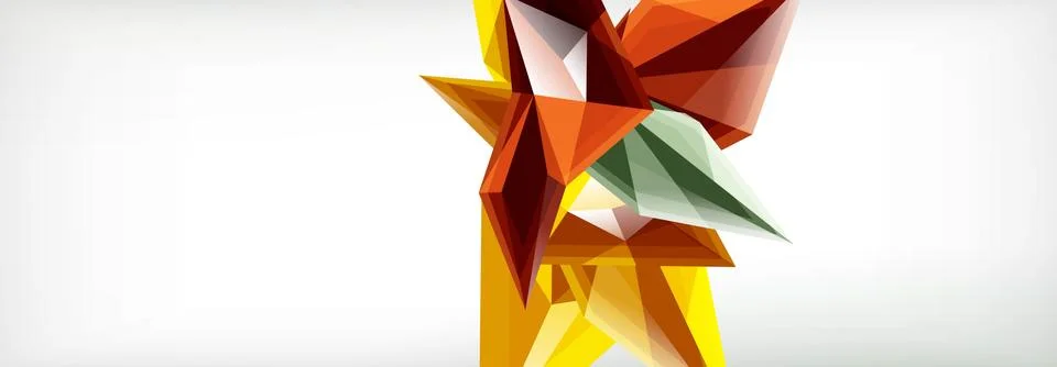 Vector 3d triangles and pyramids abstract background for business or technology イラスト素材