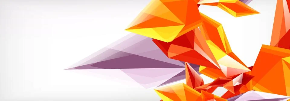 Vector 3d triangles and pyramids abstract background for business or technology 스톡 일러스트