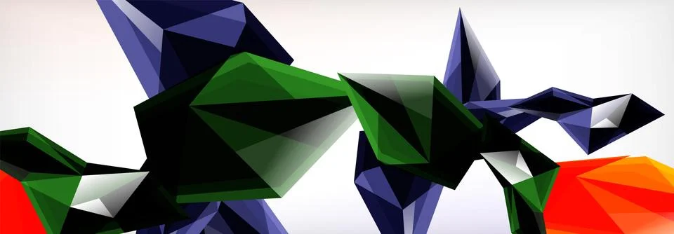 Vector 3d triangles and pyramids abstract background for business or technology イラスト素材