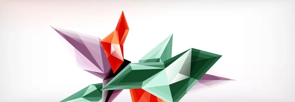 Vector 3d triangles and pyramids abstract background for business or technology Stock Illustration