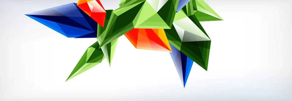 Vector 3d triangles and pyramids abstract background for business or technology イラスト素材