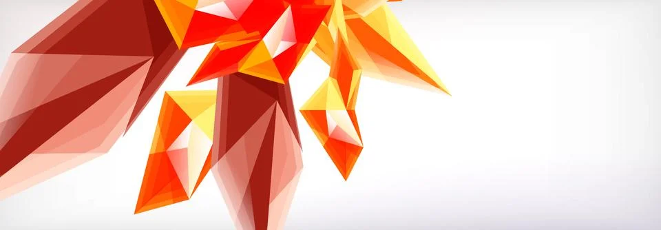 Vector 3d triangles and pyramids abstract background for business or technology 스톡 일러스트