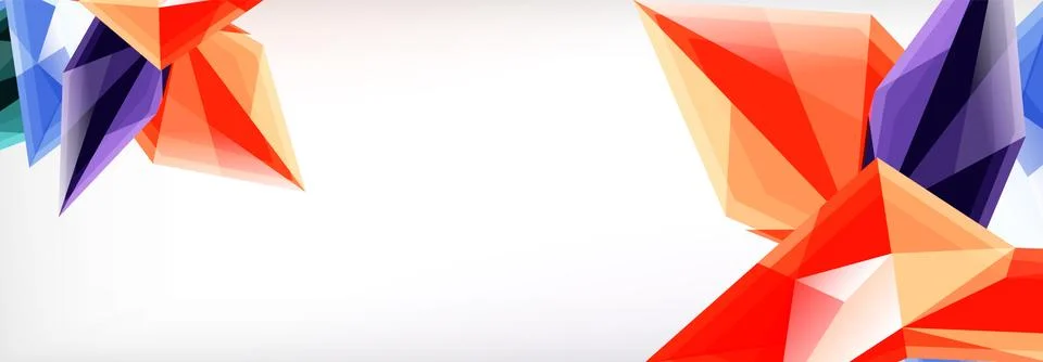 Vector 3d triangles and pyramids abstract background for business or technology Illustrazione stock