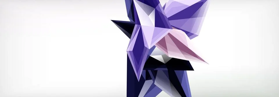 Vector 3d triangles and pyramids abstract background for business or technology 스톡 일러스트