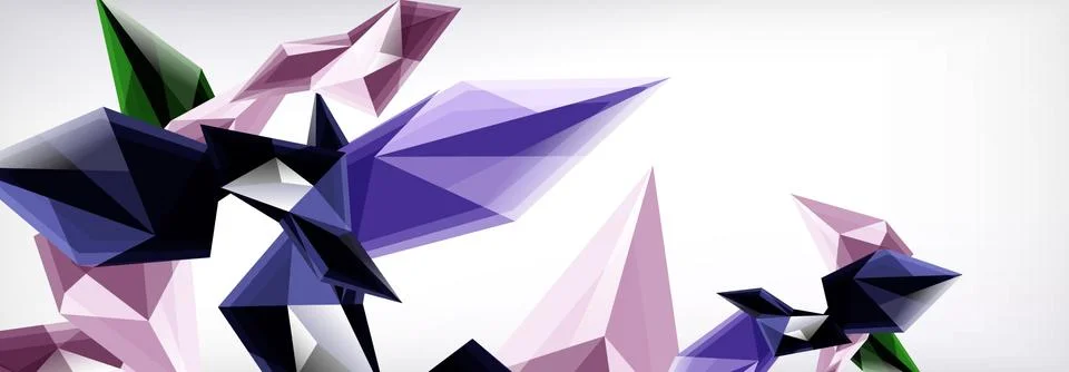 Vector 3d triangles and pyramids abstract background for business or technology イラスト素材