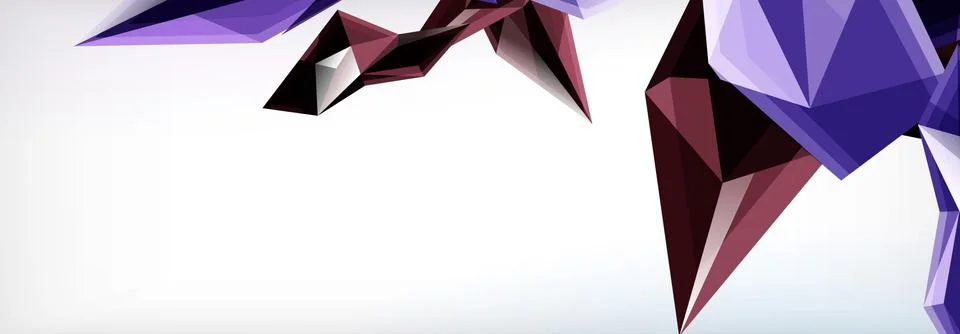 Vector 3d triangles and pyramids abstract background for business or technology Illustrazione stock