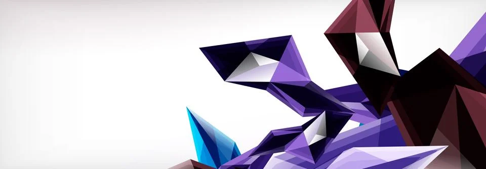 Vector 3d triangles and pyramids abstract background for business or technology イラスト素材