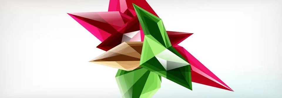 Vector 3d triangles and pyramids abstract background for business or technology イラスト素材
