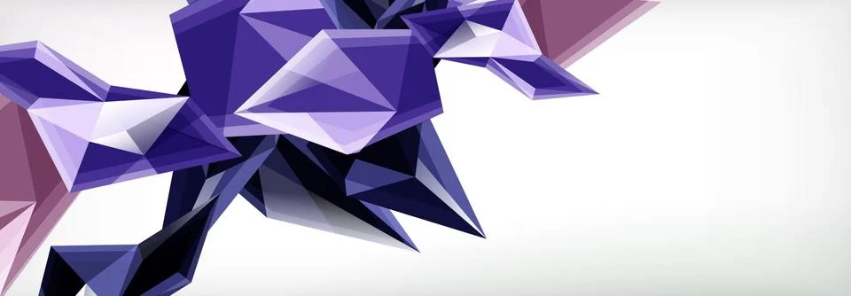 Vector 3d triangles and pyramids abstract background for business or technology イラスト素材