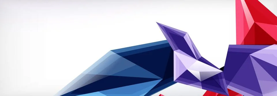Vector 3d triangles and pyramids abstract background for business or technology 스톡 일러스트