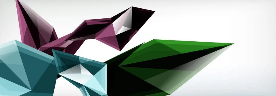 Vector 3d triangles and pyramids abstract background for business or technology イラスト素材